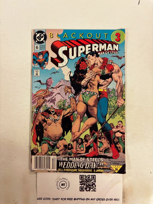 Superman the Man of Steel #6 (DC Comics), raw comic book in NM condition — front cover