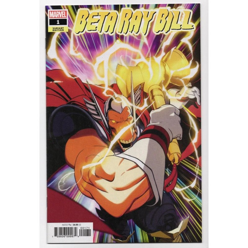Beta Ray Bill #1 (Marvel Comics, 2021), raw comic book in NM+ 9.6 condition — front cover