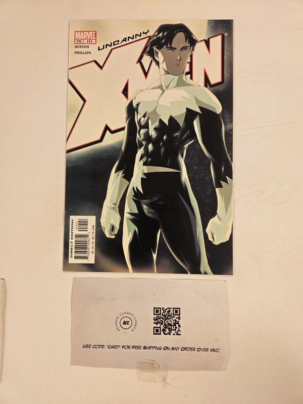 Uncanny X-Men #414 (Marvel Comics, 2002), raw comic book in NM condition — front cover