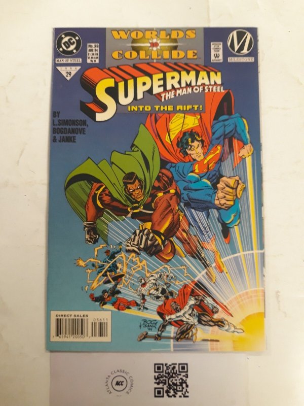 Superman the Man of Steel #29 (DC Comics), raw comic book in NM condition — front cover