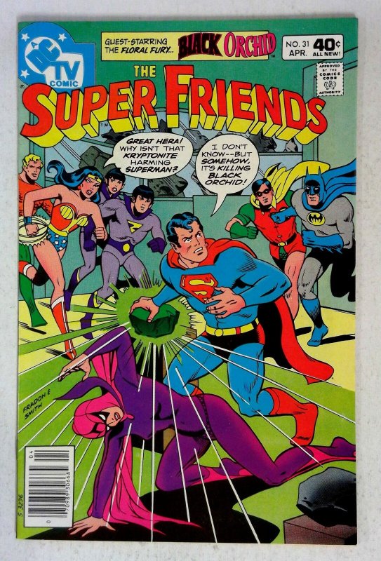 Super Friends #31 (DC Comics, 1979), raw comic book in NM- condition — front cover