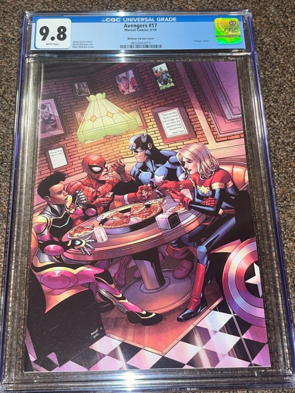 Avengers #17 (Marvel Comics, 2019), comic book — front cover in its holder