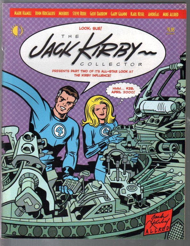 Jack Kirby Collector #28 (2000), raw comic book in VF condition — front cover