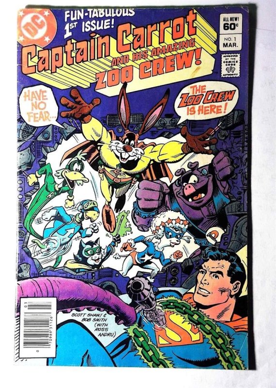Captain Carrot #1 (DC Comics, 1982), raw, ungraded comic book — front cover