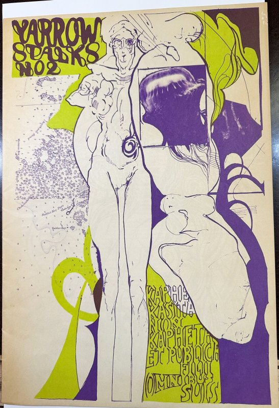 Yarrowstalks #2 - 8.0, OW - Tabloid - Rare! - 1st Head Comix by Crumb, raw comic book in 8.0 condition — front cover