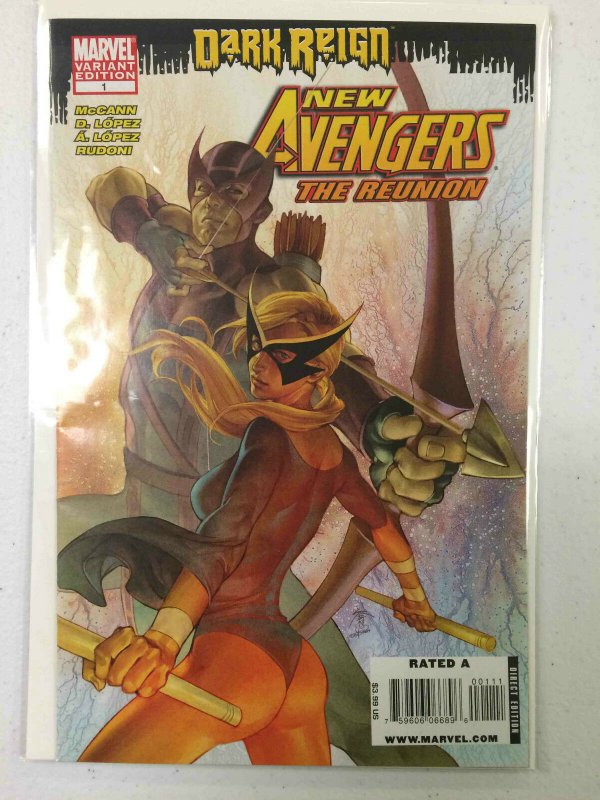 New Avengers: The Reunion #1 (Marvel Comics, 2009), raw, ungraded comic book — front cover
