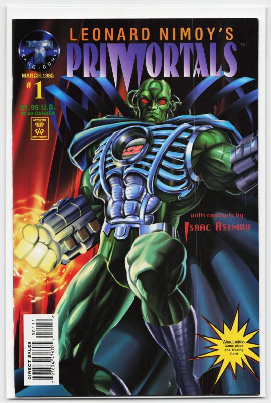 Leonard Nimoy's Primortals #1 (Image Comics, 1995), raw, ungraded comic book — front cover