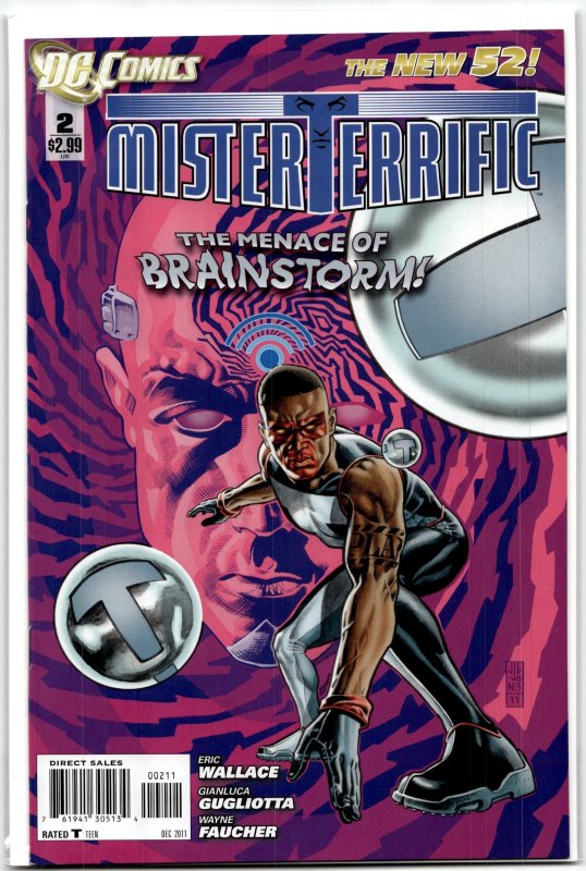 Mister Terrific #2 (DC Comics, 2011), raw, ungraded comic book — front cover