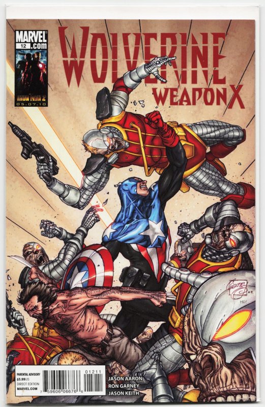 Wolverine Weapon X #12 (2010), raw, ungraded comic book — front cover
