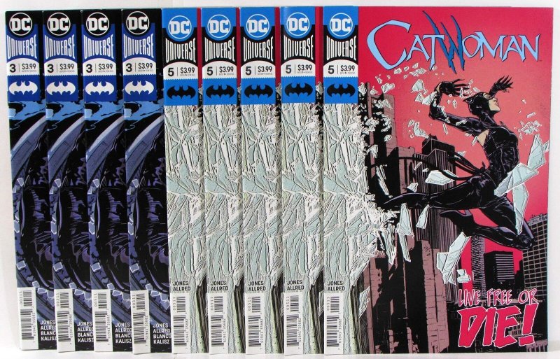 Catwoman Lot of 9 #3 x4, 5 x5 DC Comics (2018) NM 1st Print Comic Books (DC Comics, 2018), raw comic book in NM condition — front cover