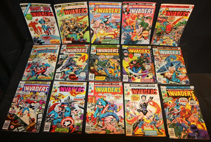 Invaders LOT of 32 Issues - 1970's (Grade 5.0 - 9.2) WH (1970), raw comic book in 5.0 condition — front cover
