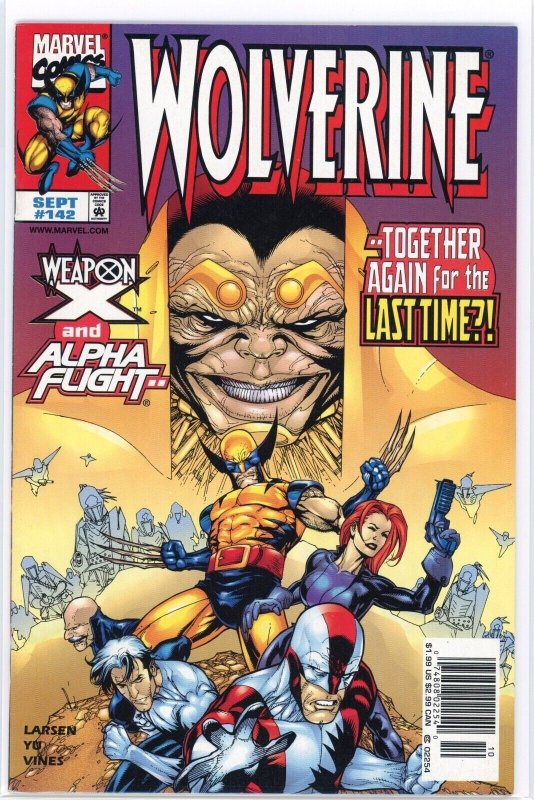 Wolverine #142 (Marvel Comics, 1999), raw comic book in NM 9.4 condition — front cover