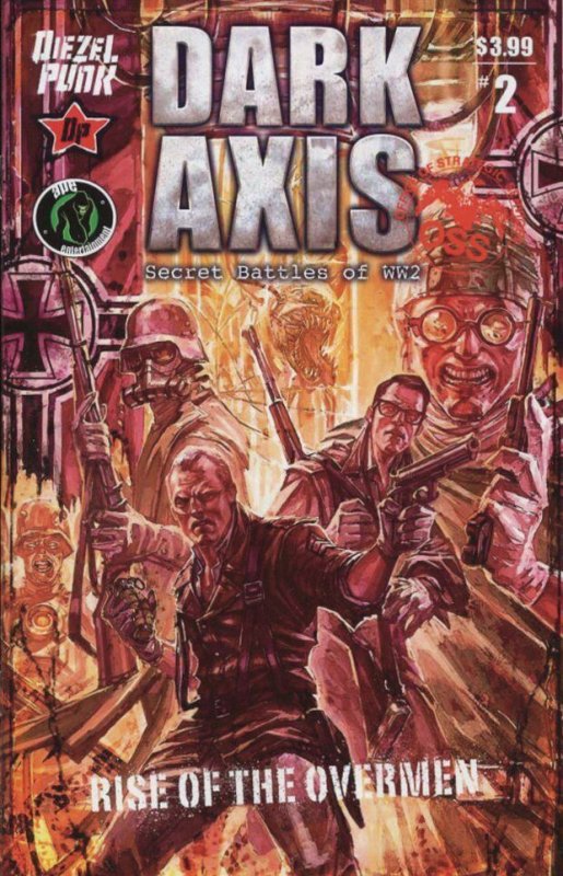 Dark Axis: Rise of the Overmen #2, raw, ungraded comic book — front cover