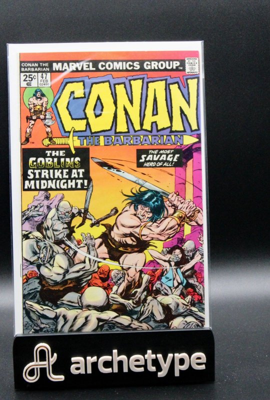 Conan the Barbarian #47 (Marvel Comics, 1975), raw, ungraded comic book — front cover