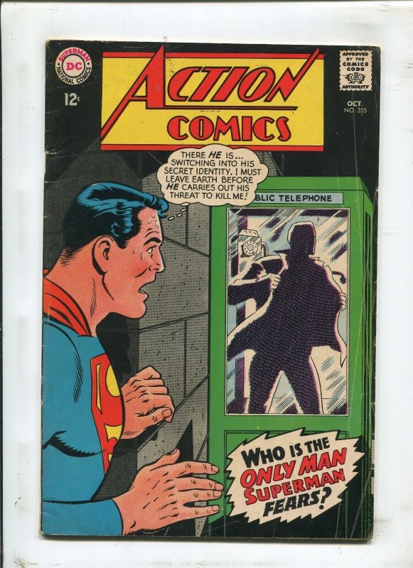 Action Comics #355 (DC Comics, 1967), raw comic book in 6.0 condition — front cover
