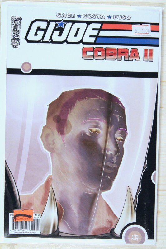 G.I. Joe: Cobra II #4 (IDW Publishing, 2010), raw comic book in NM+ 9.6 condition — front cover