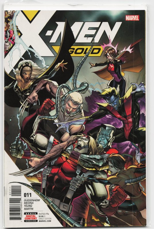 X-Men: Gold #11 (Marvel Comics, 2017), raw, ungraded comic book — front cover
