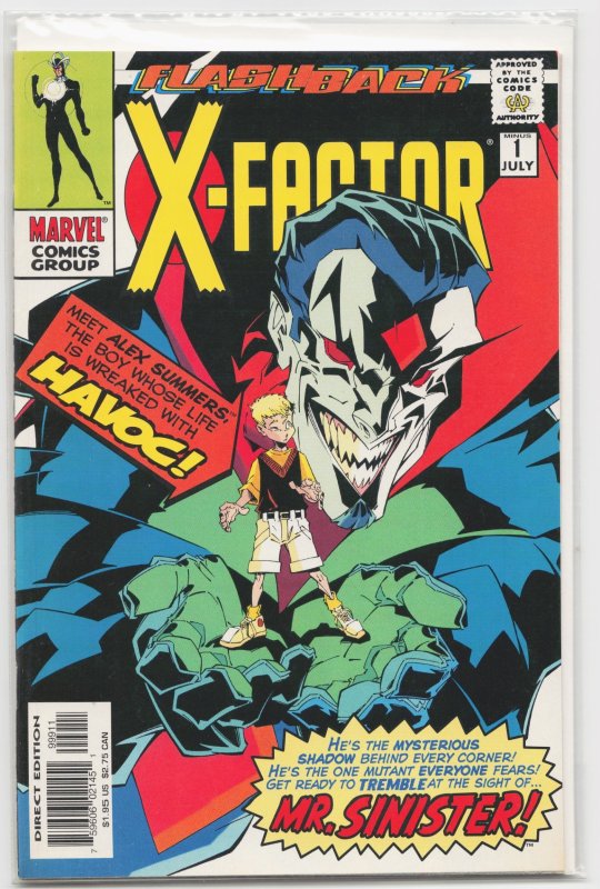 X-Factor #-1 (Marvel Comics, 1997), raw, ungraded comic book — front cover