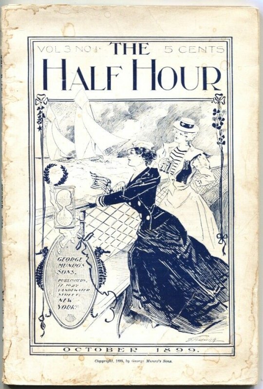 Half Hour-Oct 1899-Early Pulp Magazine-The Fortune Teller of Los Angeles-Rare, raw, ungraded comic book — front cover