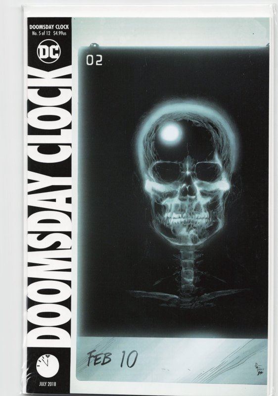 Doomsday Clock #5 (DC Comics, 2018), raw, ungraded comic book — front cover