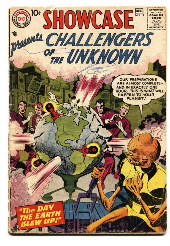 Showcase #11 - 1957 - DC - G - Comic Book (DC Comics, 1957), raw, ungraded comic book — front cover