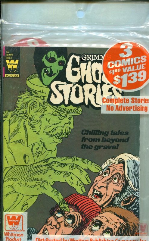 Whitman Comics 3 Pack-Dr Spektor #25-Twilight Zone #92-Grimm's Ghost #59-Vf/nm, raw comic book in VF/NM condition — front cover