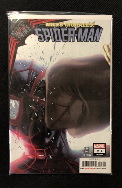 Miles Morales: Spider-Man #23 (Marvel Comics, 2021), raw, ungraded comic book — front cover