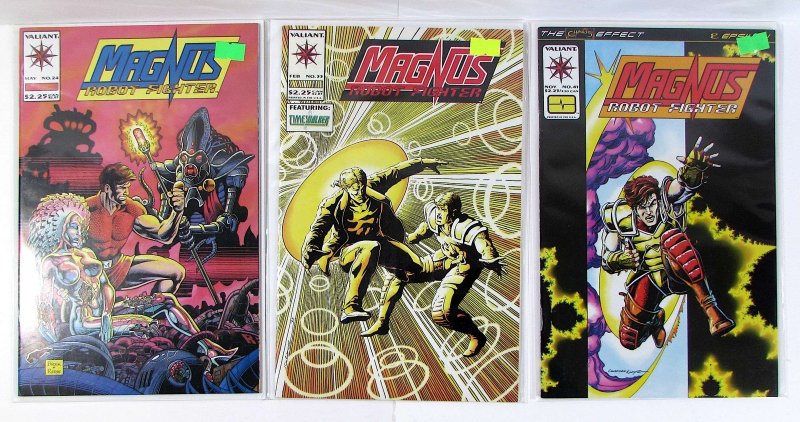 Magnus Robot Fighter Lot of 3 #24, 33, 41 Valiant (1993) Comic Books (1993), raw, ungraded comic book — front cover