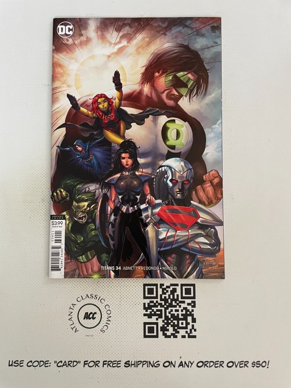 Titans #34 (DC Comics), raw comic book in NM condition — front cover