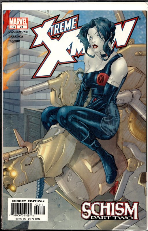 X-Treme X-Men #21 (2003), raw, ungraded comic book — front cover