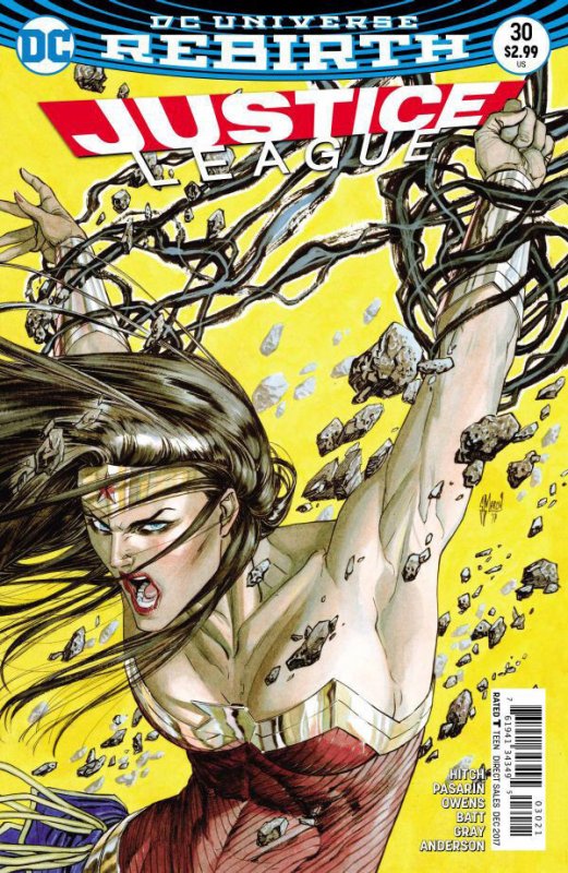 Justice League (2016) #'s 30 31 - 36 37 38 39 40 41 42 43 JG Jones Variant Cover (2016), raw, ungraded comic book — front cover