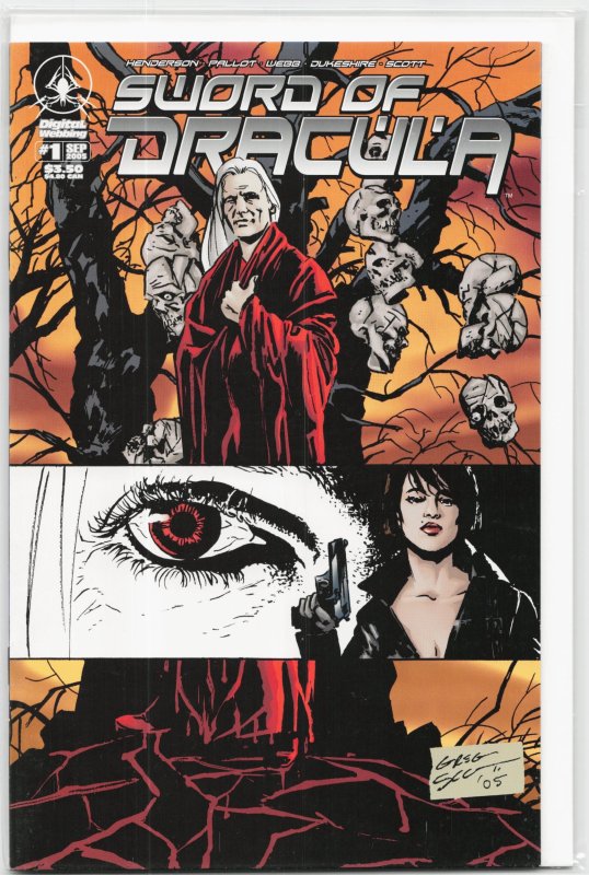 Sword of Dracula #1 (Dark Horse Comics, 2005), raw, ungraded comic book — front cover