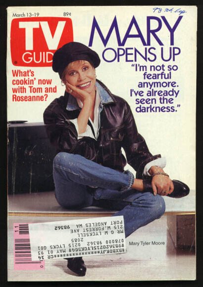 Mag: TV Guide 03/13/1993-Mary Tyler Moore/roseanne's Eatery G, raw, ungraded comic book — front cover