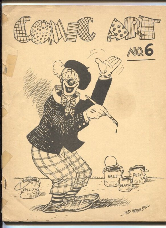 Comic Art Fanzine #6 (1966), raw, ungraded comic book — front cover