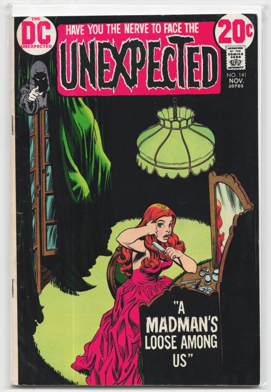 The Unexpected #141 (DC Comics, 1972), raw, ungraded comic book — front cover