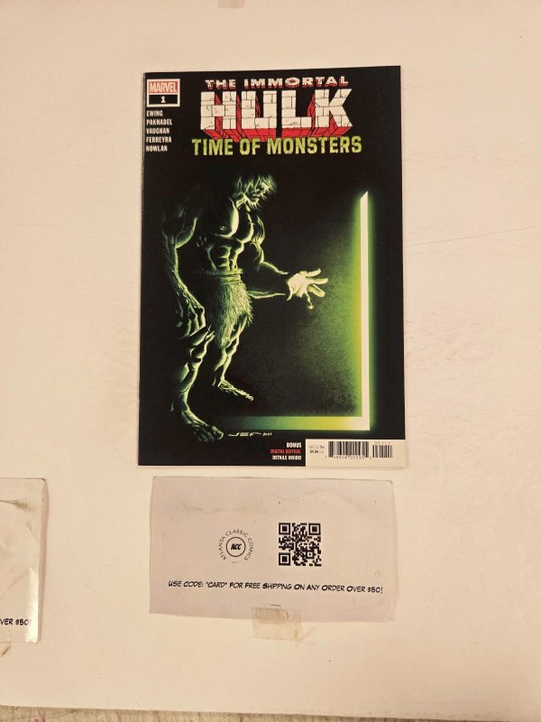 Immortal Hulk Time of Monsters #1 (Marvel Comics), raw comic book in NM condition — front cover