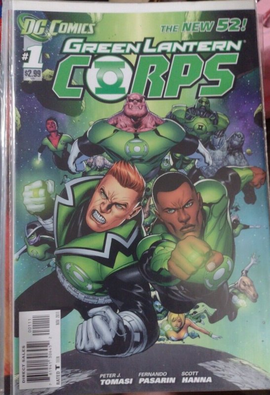 Green Lantern Corps #1 (DC Comics, 2011), raw, ungraded comic book — front cover