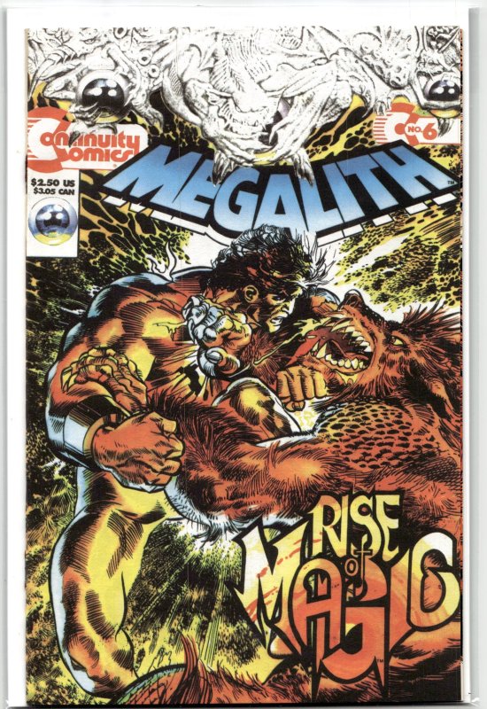Megalith #6 (1993), raw, ungraded comic book — front cover