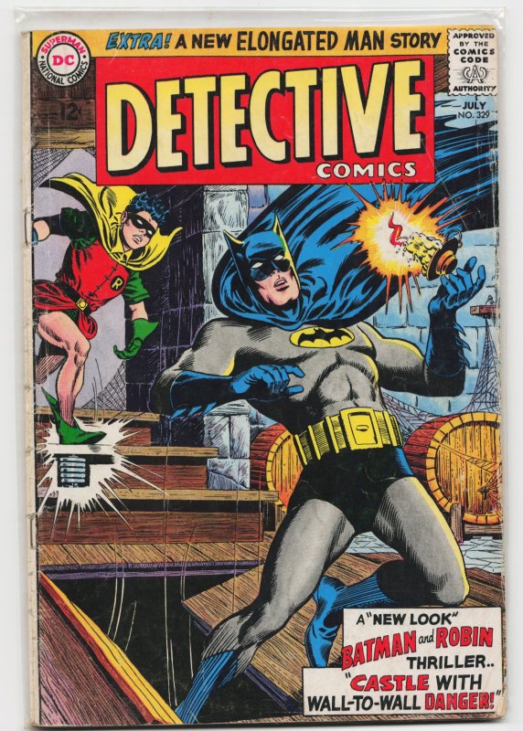 Detective Comics #329 (DC Comics, 1964), raw, ungraded comic book — front cover