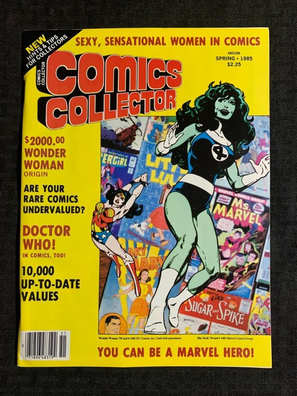 1985 Winter Comics Collector Magazine #7 (1985), raw comic book in FN+ 6.5 condition — front cover