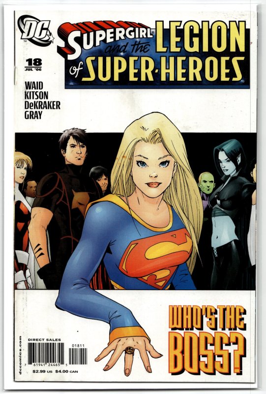 Supergirl and the Legion of Super-Heroes #18 (2006), raw, ungraded comic book — front cover