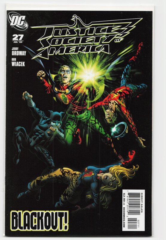 Justice Society of America #27 (DC Comics, 2009), raw, ungraded comic book — front cover