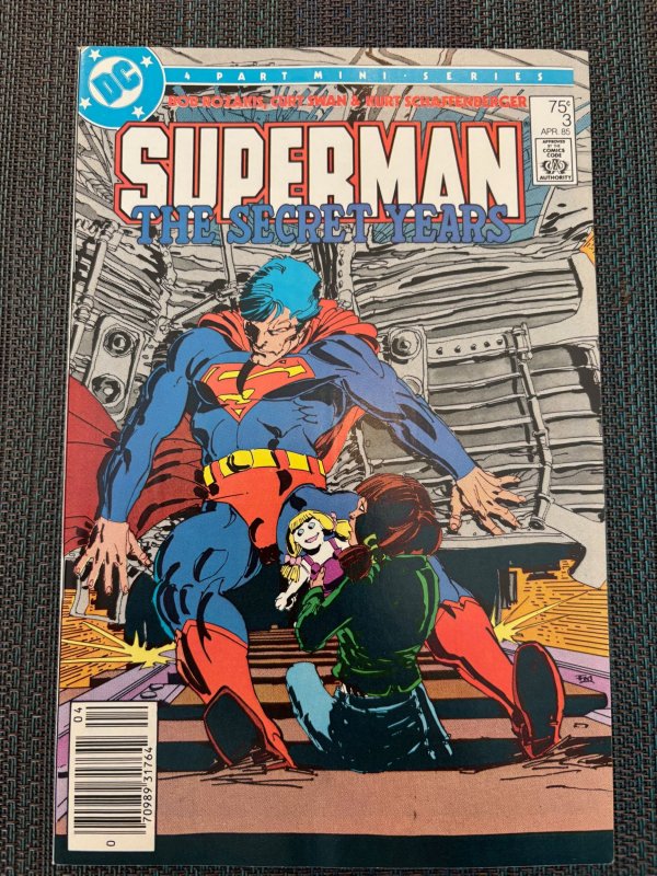 Superman: The Secret Years #3 (1985), raw, ungraded comic book — front cover