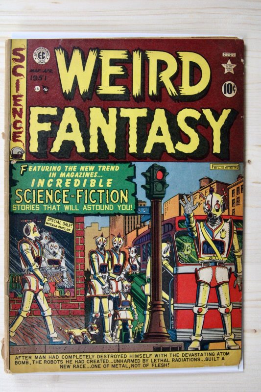 Weird Fantasy #6 (EC Comics, 1951), raw comic book in GD 2.0 condition — front cover