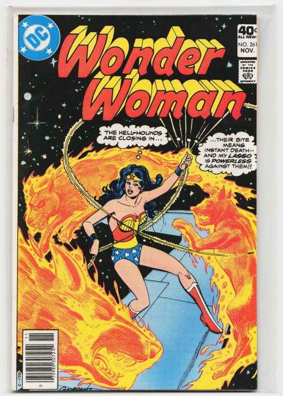 Wonder Woman #261 (DC Comics, 1979), raw, ungraded comic book — front cover
