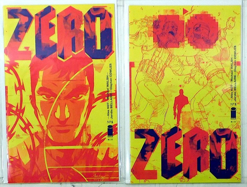 Zero Lot of 2 #1 B, 1 C (2013) Image Comics 1st Print Comic Books (Image Comics, 2013), raw, ungraded comic book — front cover