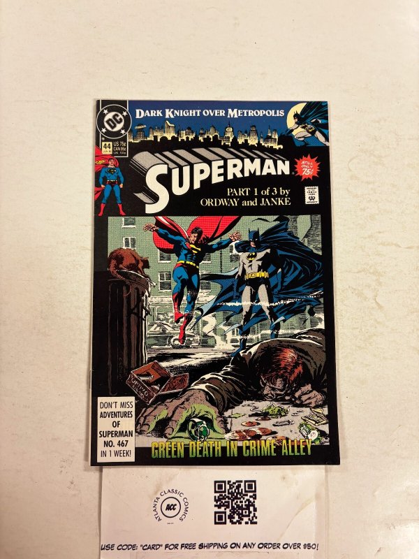 Superman #44 (DC Comics), raw comic book in NM condition — front cover