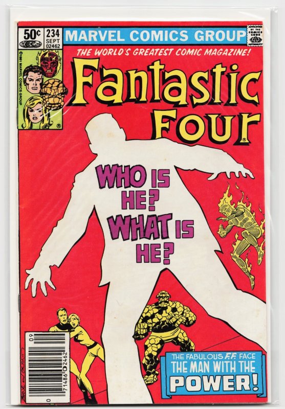 Fantastic Four #234 (Marvel Comics, 1981), raw, ungraded comic book — front cover