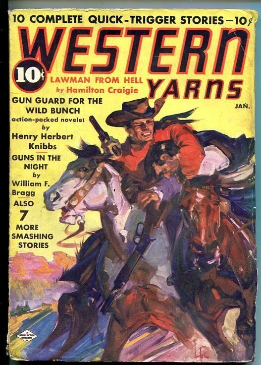 Western Yarns #1 (1938), raw, ungraded comic book — front cover