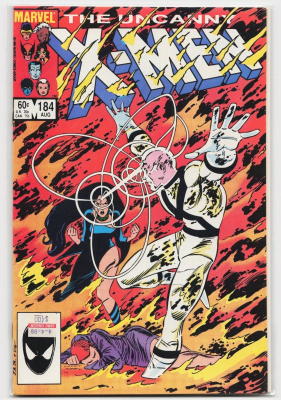The Uncanny X-Men #184 (Marvel Comics, 1984), raw, ungraded comic book — front cover